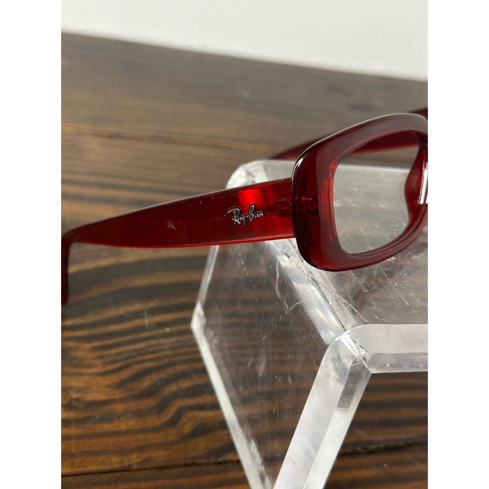 Ray-Ban RB4122-735/8G Men's Polished Purple-Reddish Rectangular Eyeglasses Frame - Picture 3 of 6
